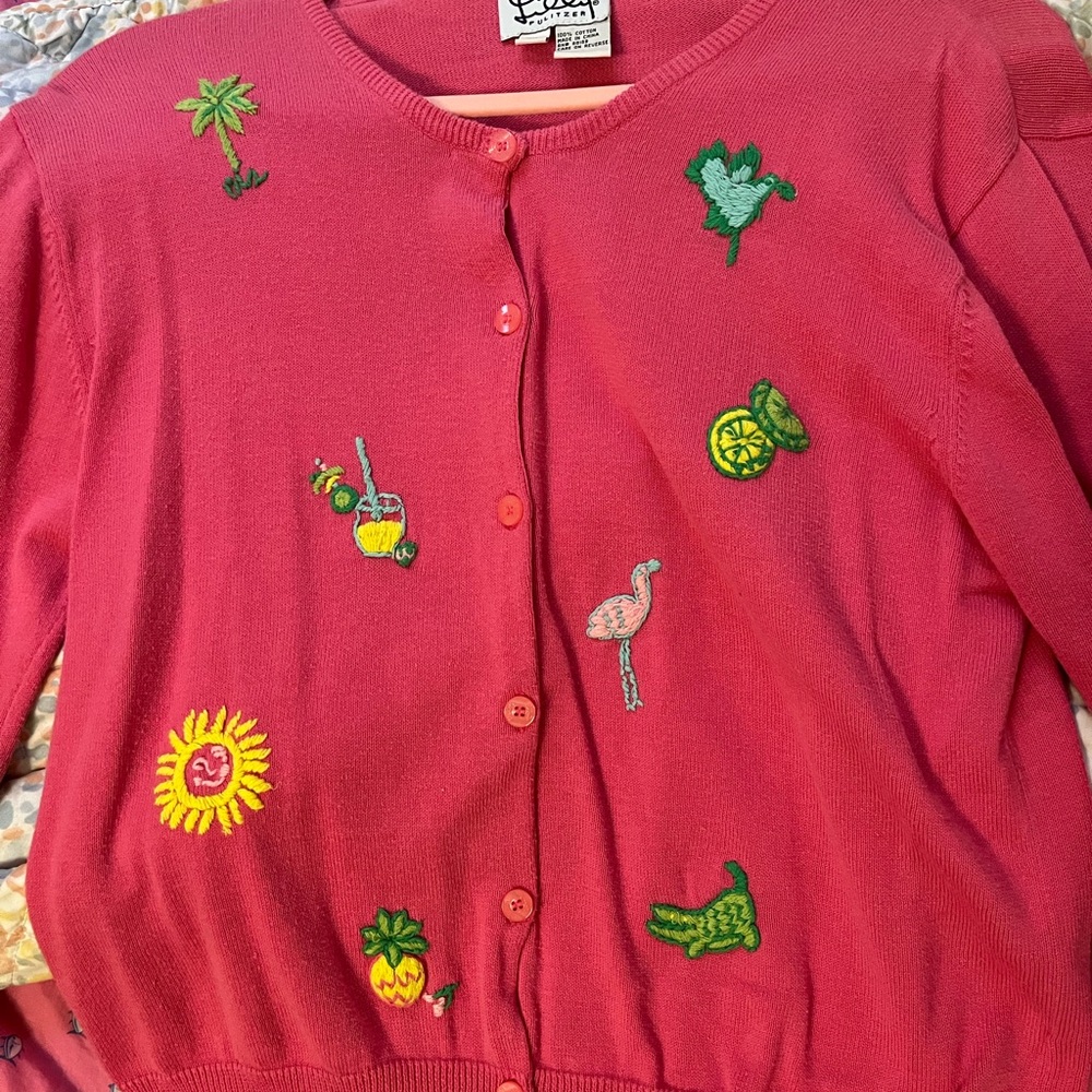 Lily Pulitzer embroidered Cardigan